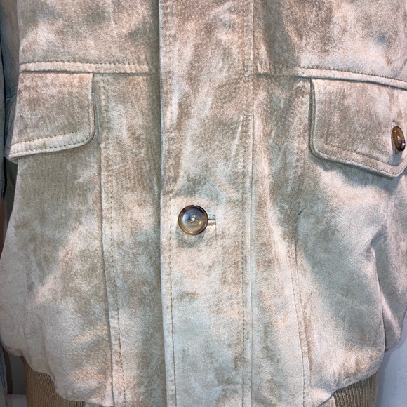 Leather Boomer Jacket Jackets & Coats